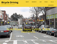 Tablet Screenshot of bicycledriving.org